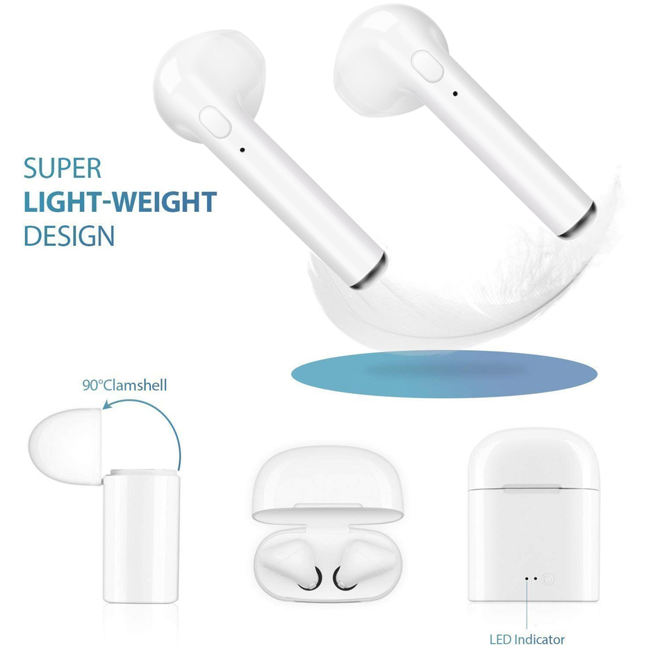 i7s Tws Wireless Headphones Bluetooth Earphones Earbuds Handsfree in ear Headset with Charging Box Mic For iPhone huawei Xiaomi