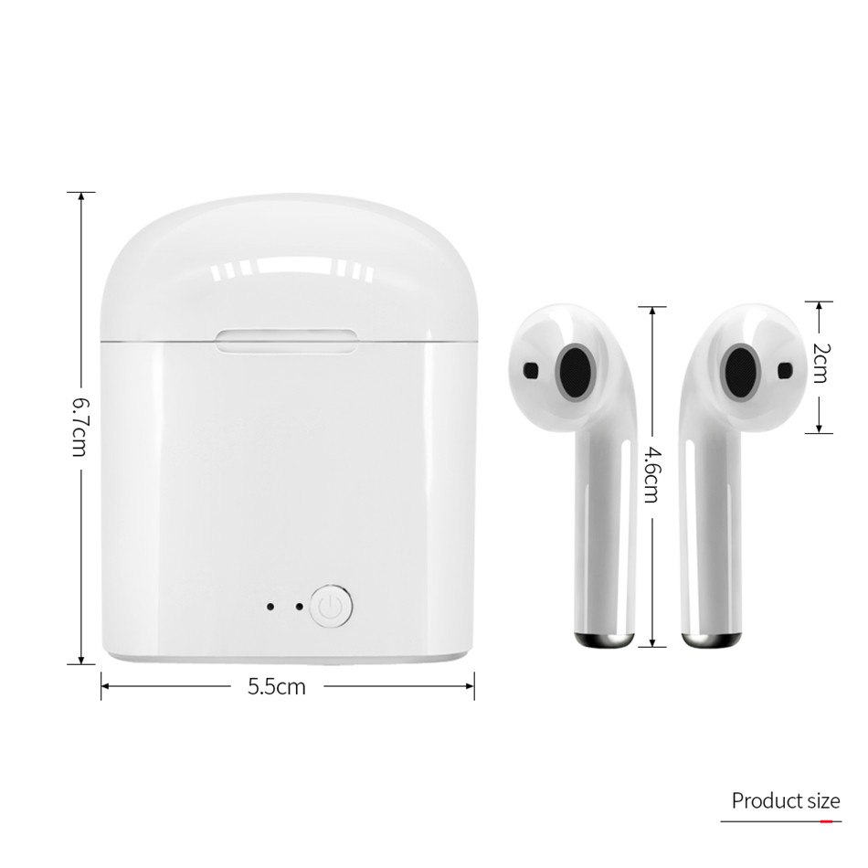 i7s Tws Wireless Headphones Bluetooth Earphones Earbuds Handsfree in ear Headset with Charging Box Mic For iPhone huawei Xiaomi