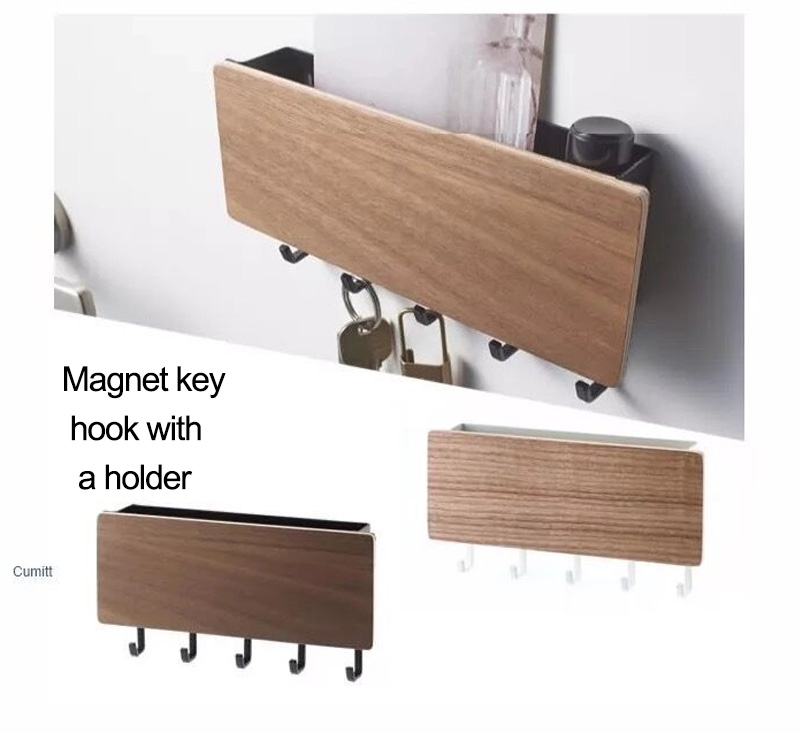 New Wall-hung Type Wooden Decorative Wall Shelf Sundries Storage Box Prateleira Hanger Organizer Key Rack Wood Wall Shelf