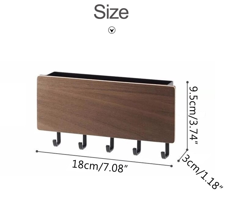 New Wall-hung Type Wooden Decorative Wall Shelf Sundries Storage Box Prateleira Hanger Organizer Key Rack Wood Wall Shelf