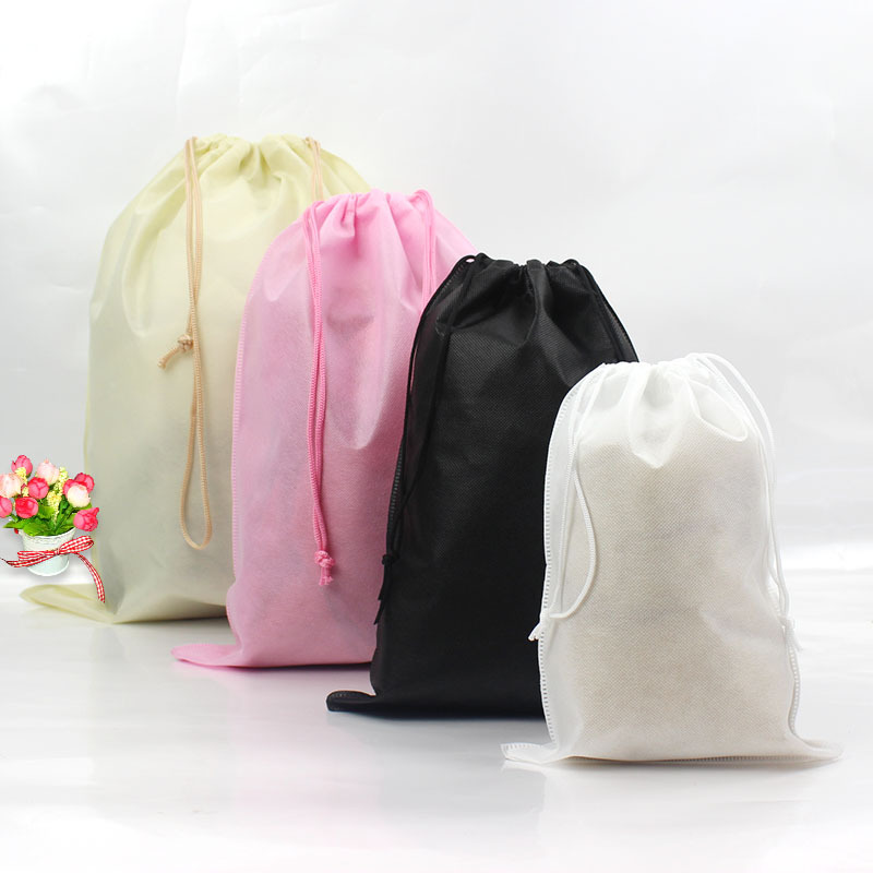 Waterproof  Package Shoe Pocket storage organize bag Non-woven fabric Draw pocket Drawstring Bags Toiletry Bag Case new